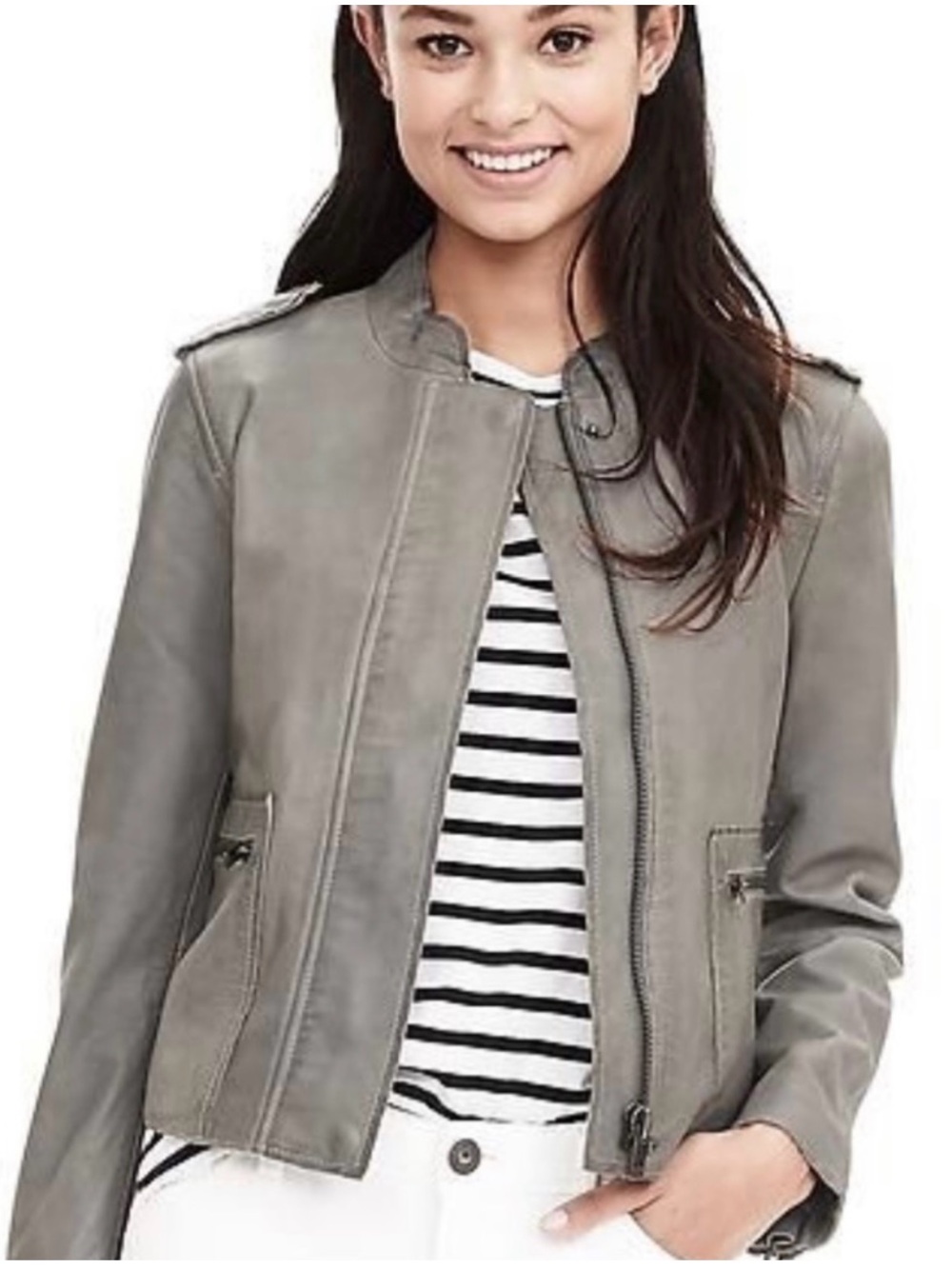 Banana Republic Lamb Skin
Leather Jacket Size XL